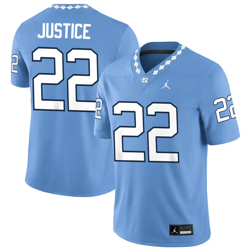 North Carolina Tar Heels #22 Charlie Choo Choo Justice 2026 Blue F.U.S.E. College Football Game Jersey