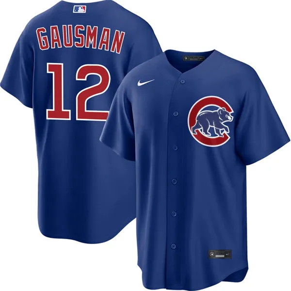 Mens Chicago Cubs #12 Kevin Gausman Nike Royal Alternate Limited Jersey