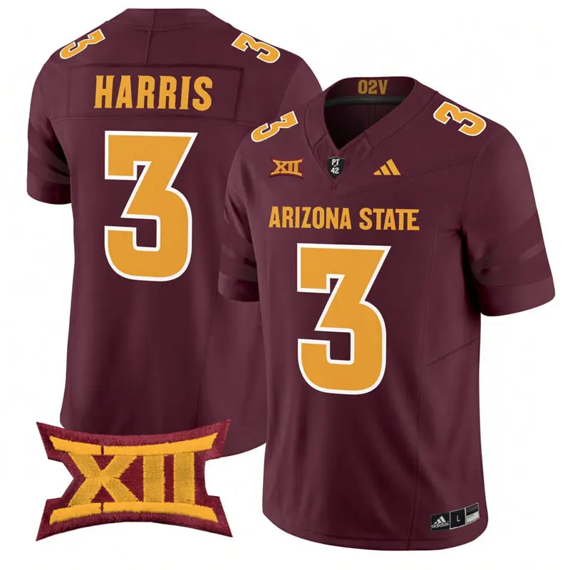 Arizona State Sun Devils #3 Reed Harris 2026 XII Maroon Football Game Jersey