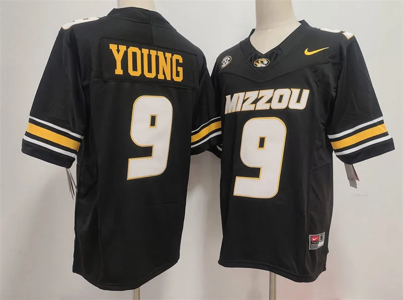 Missouri Tigers #9 Zion Young Black F.U.S.E. College Football Limited Jersey