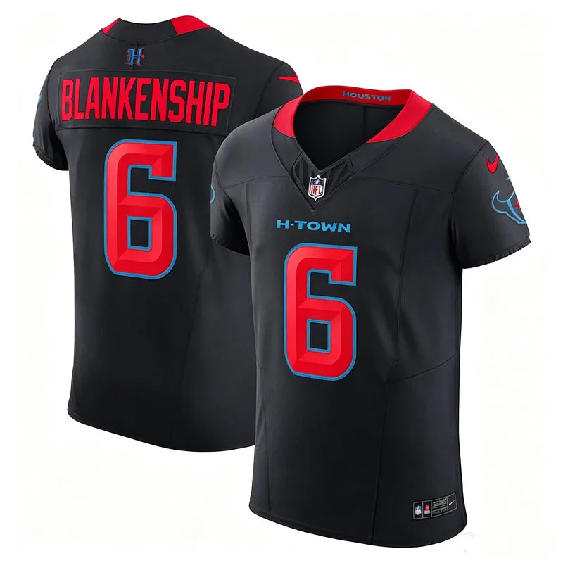 Men's Houston Texans #6 Reed Blankenship Nike Navy Red 2nd Alternate H-Town F.U.S.E. Limited Jersey