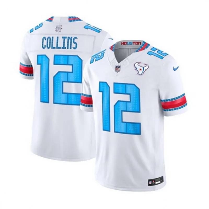 Mens Houston Texans #12 Nico Collins White 2026 F.U.S.E Rivalries Collection Limited Jersey