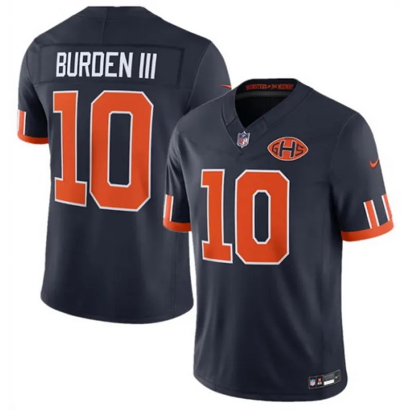 Mens Chicago Bears #10 Luther Burden III Navy 2026 F.U.S.E Rivalries Collection Limited Jersey