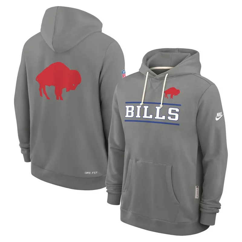 Buffalo Bills Gray Nike Standard Issue Replay Alternate Hoodie