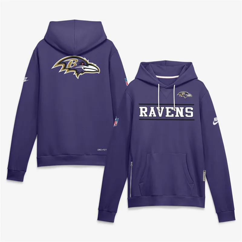 Baltimore Ravens Purple Nike Standard Issue Replay Alternate Hoodie