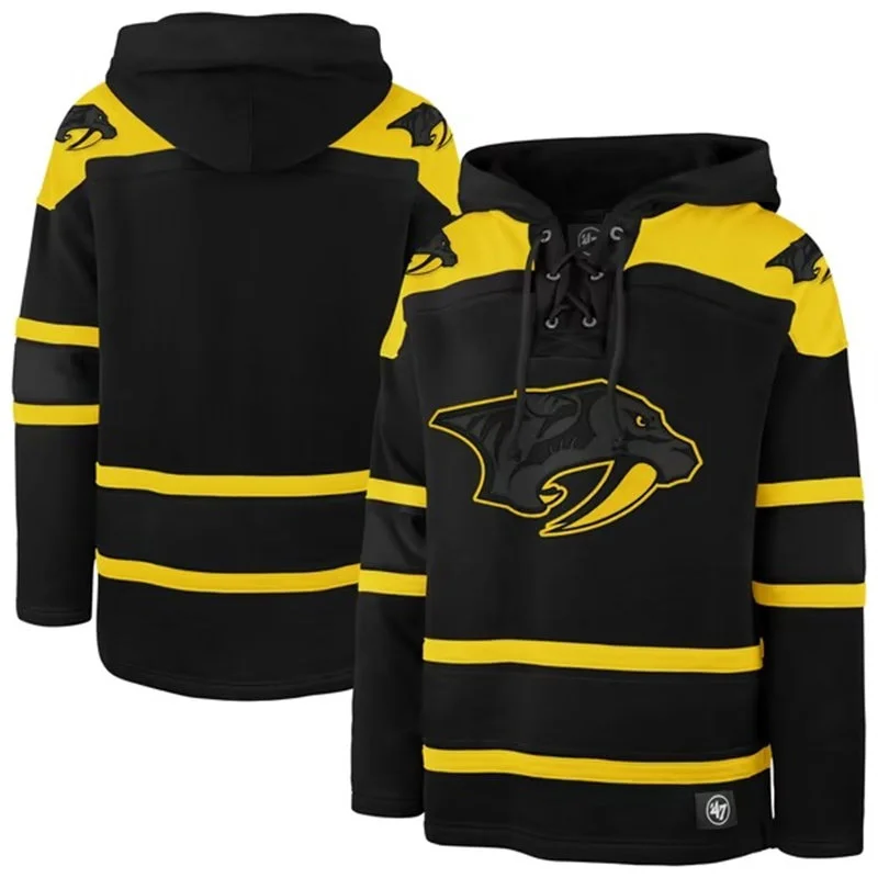 Nashville Predators Black Color Pop Lacer Hoodie