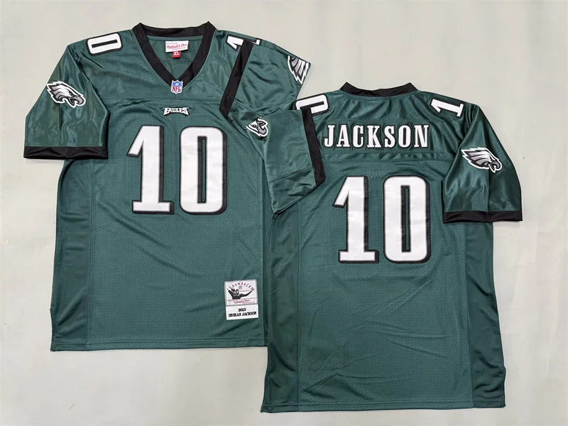 Men's Philadelphia Eagles #10 DeSean Jackson 2013 Midnight Green Throwback Jersey