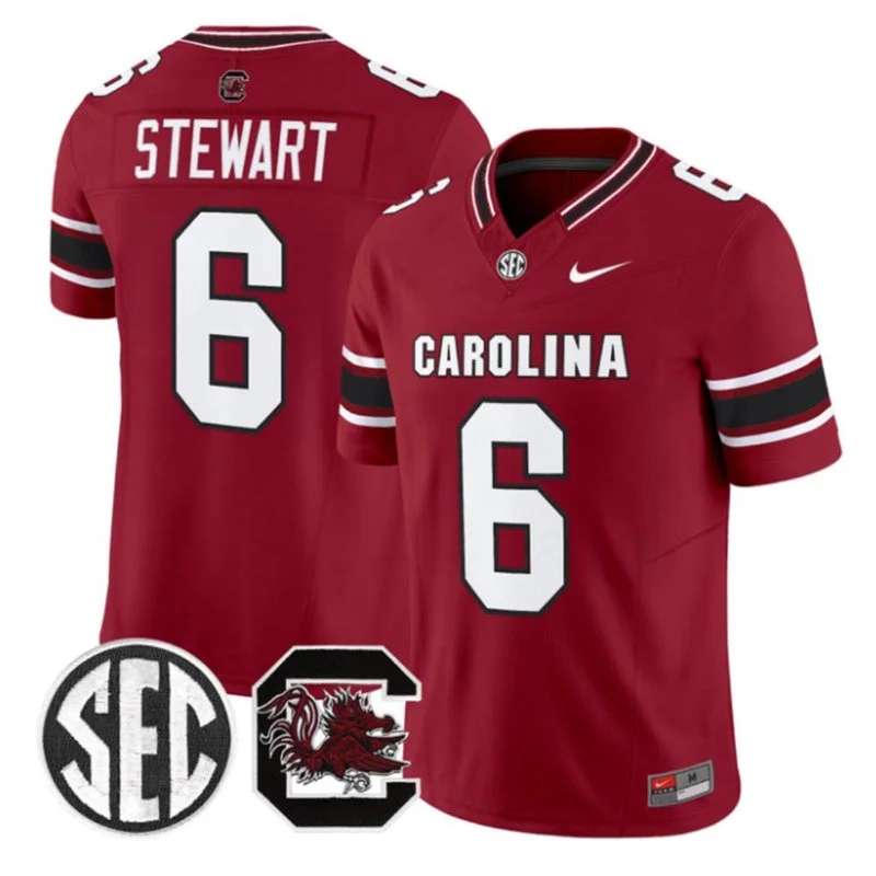 South Carolina Gamecocks #6 Dylan Stewart 2026 Nike Garnet Football Game Jersey 