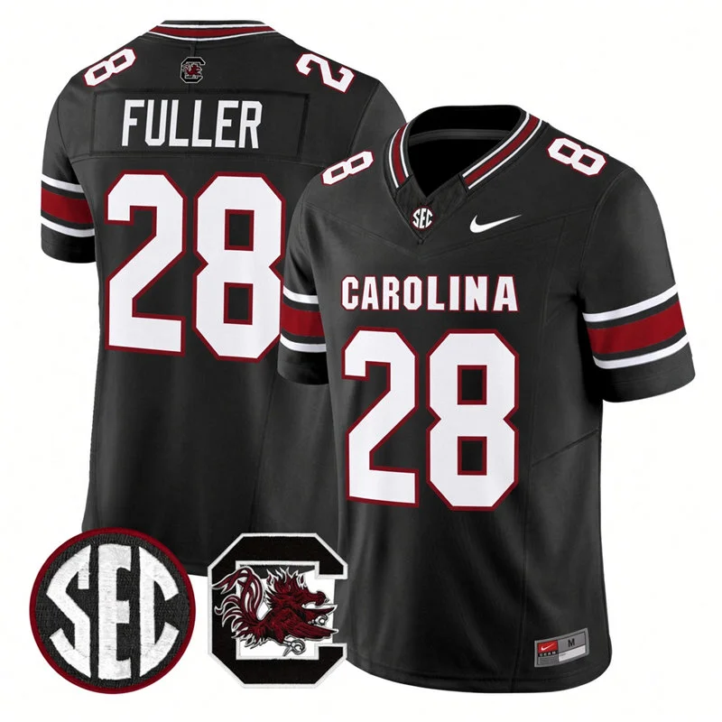 South Carolina Gamecocks #28 Matt Fuller 2026 Nike Black Football Game Jersey