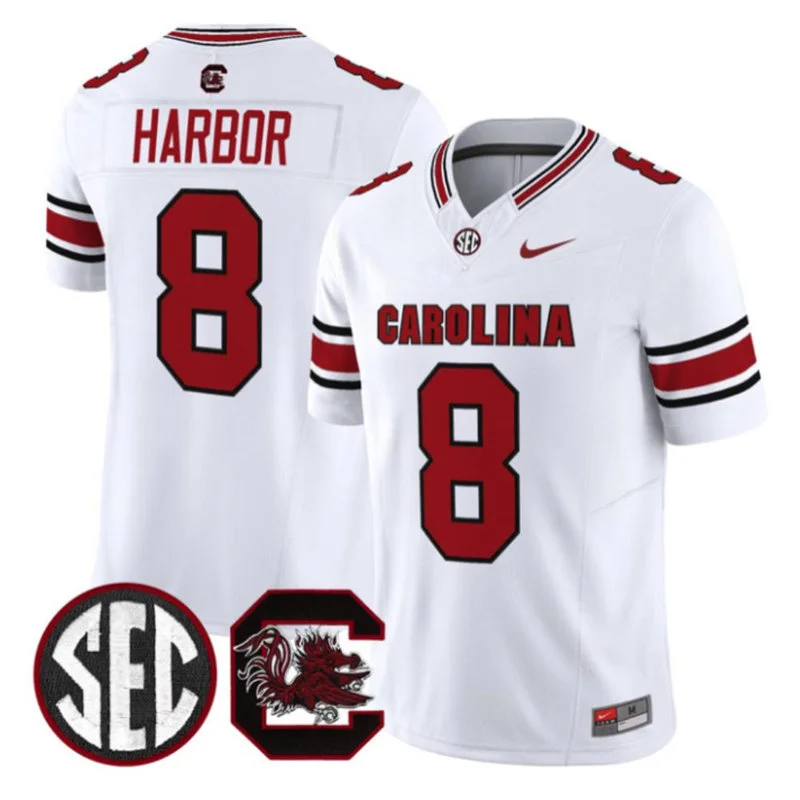 South Carolina Gamecocks #8 Nyck Harbor 2026 Nike White Football Game Jersey