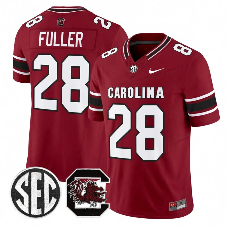 South Carolina Gamecocks #28 Matt Fuller 2026 Nike Garnet Football Game Jersey