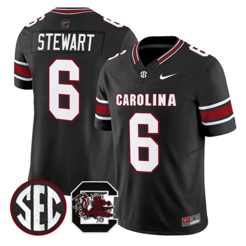 South Carolina Gamecocks #6 Dylan Stewart 2026 Nike Black Football Game Jersey