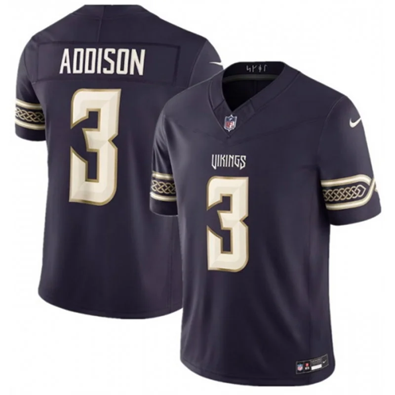 Men's Minnesota Vikings #3 Jordan Addison Purple 2026 F. U. S. E. Rivalries Collection Limited Jersey