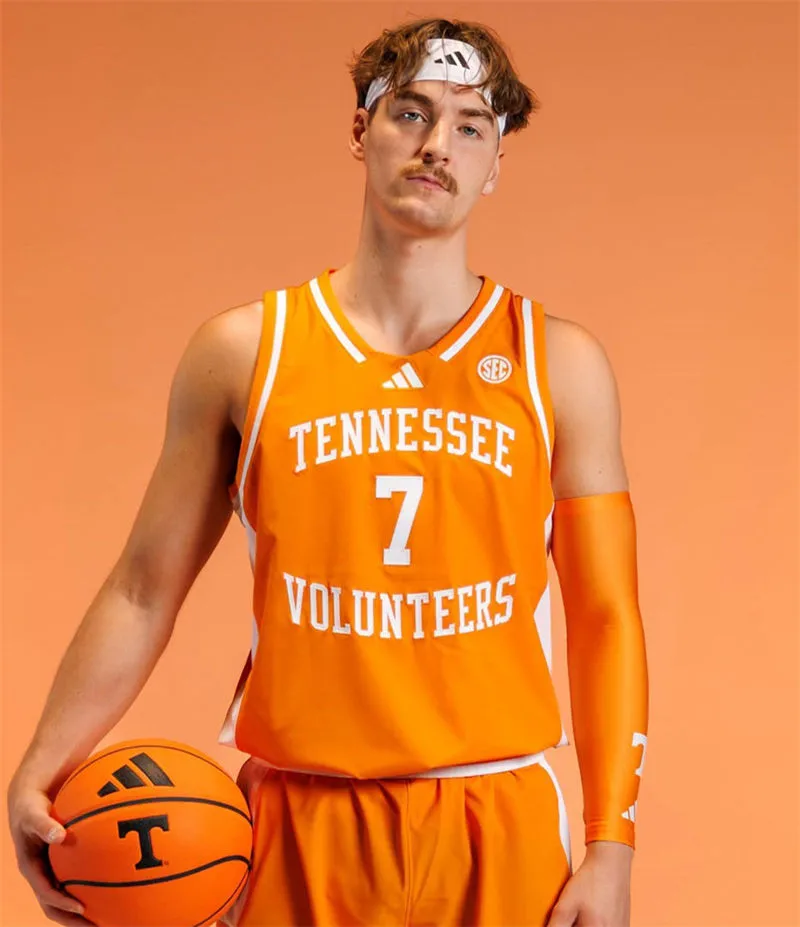 Tennessee Volunteers #7 Tyler Lundblade 2026 Adidas Orange Basketball Game Jersey