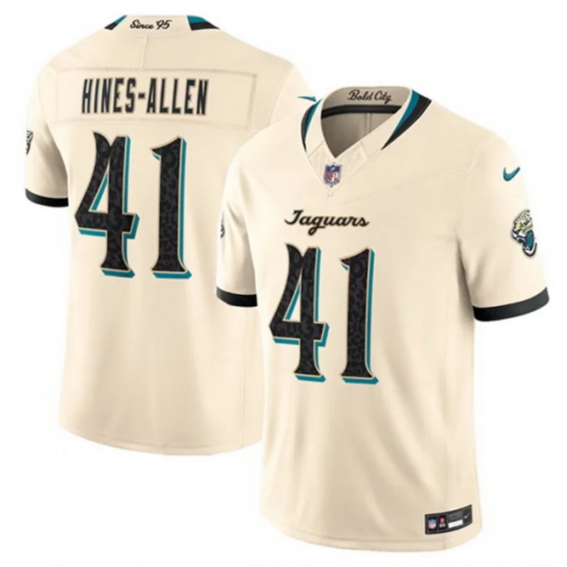Mens Jacksonville Jaguars #41 Josh Hines-Allen Natural 2026 F.U.S.E. Rivalries Collection Limited Jersey