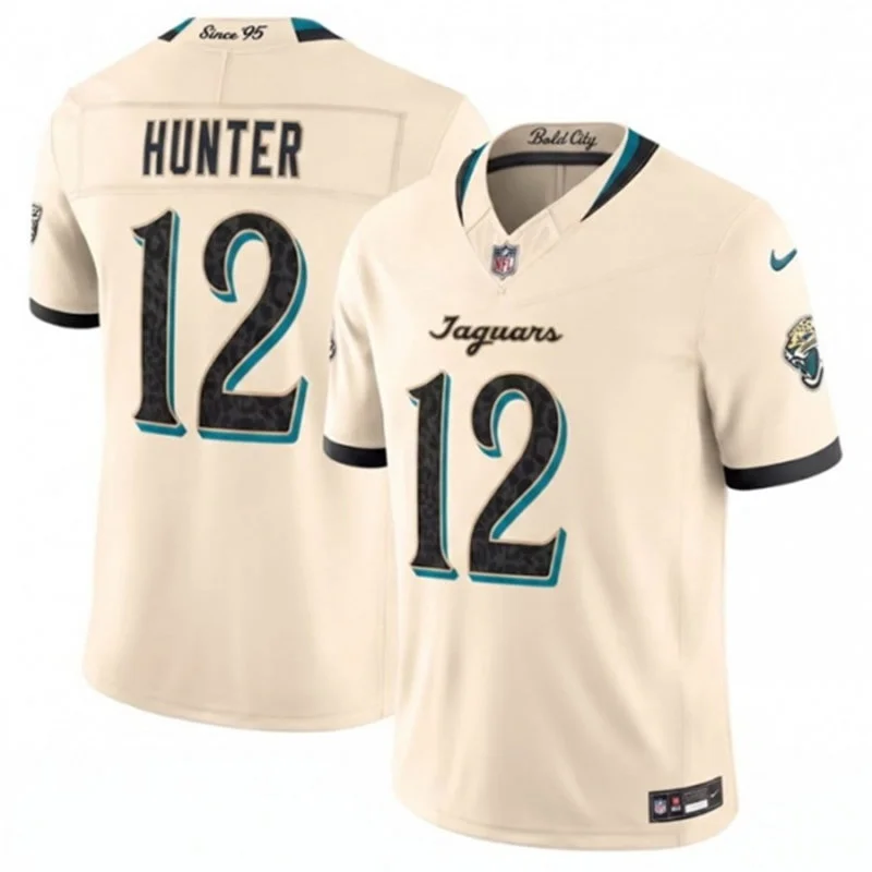 Men's Jacksonville Jaguars #12 Travis Hunter Natural 2026 F. U. S. E. Rivalries Collection Limited Jersey