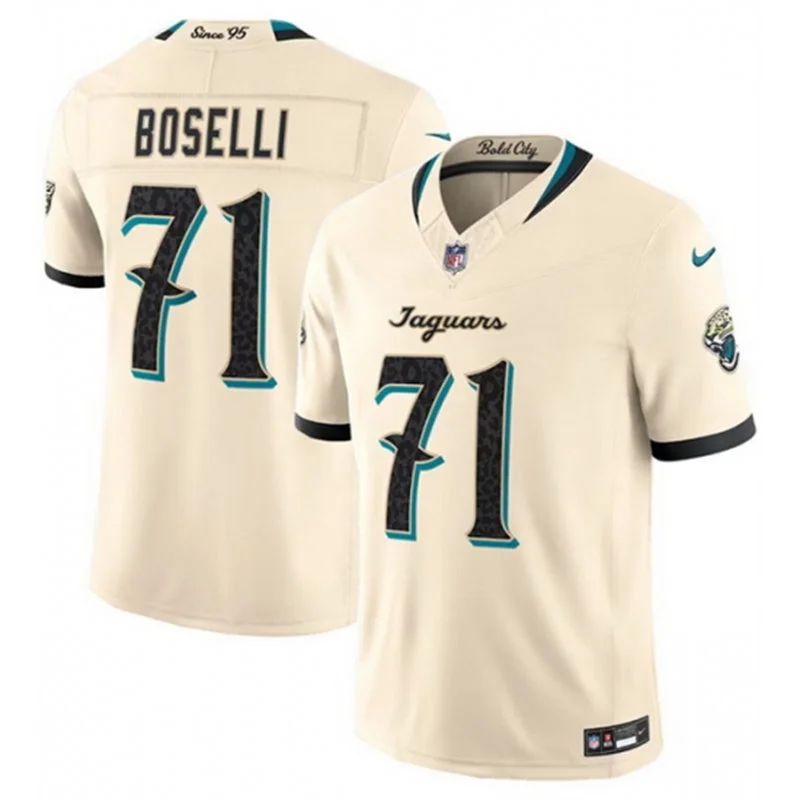 Mens Jacksonville Jaguars Retired Player #71 Tony Boselli Natural 2026 F. U. S. E. Rivalries Collection Limited Jersey
