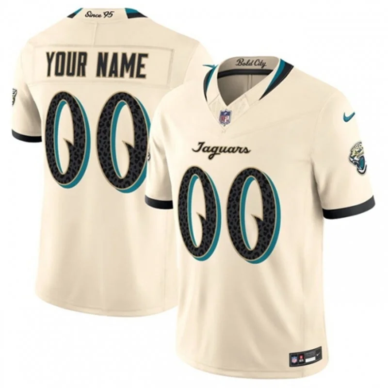 Jacksonville Jaguars Custom Natural 2026 F. U. S. E. Rivalries Collection Limited Jersey
