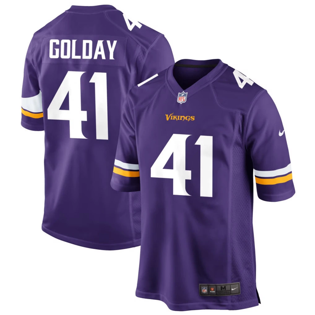 Men's Minnesota Vikings #41 Jake Golday Nike Purple F.U.S.E. Vapor Limited Jersey