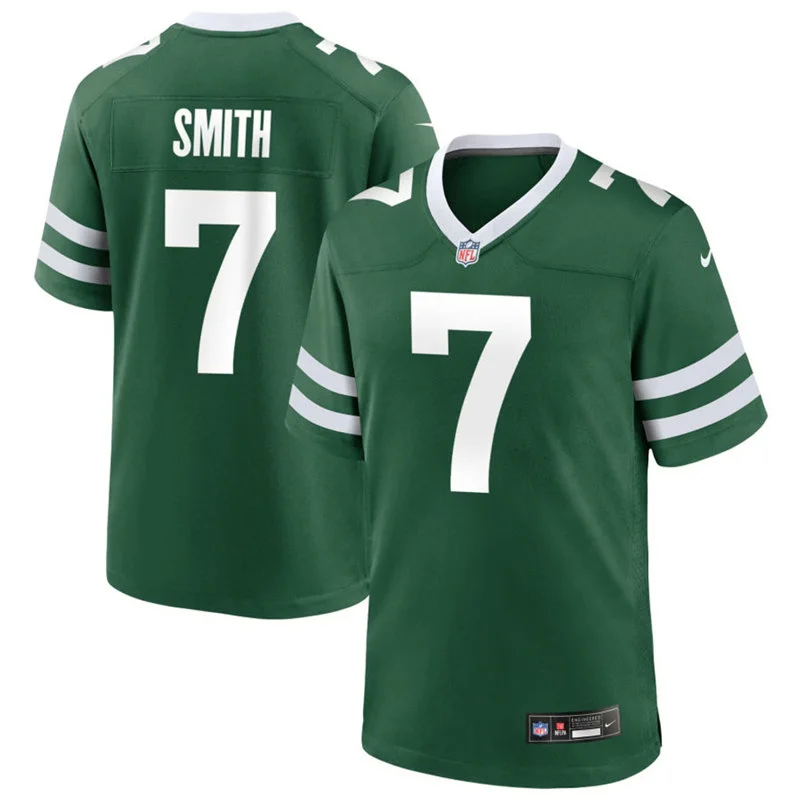Men's New York Jets #7 Geno Smith Nike Green Vapor Legacy F.U.S.E. Limited Jersey