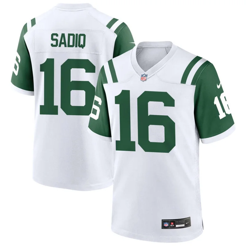 Men's New York Jets #16 Kenyon Sadiq White Alternate Classic F.U.S.E. Limited Jersey