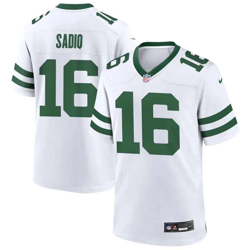 Men's New York Jets #16 Kenyon Sadiq Nike White Vapor Legacy F.U.S.E. Limited Jersey