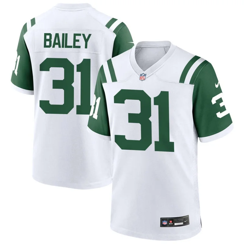 Men's New York Jets #31 David Bailey White Alternate Classic F.U.S.E. Limited Jersey