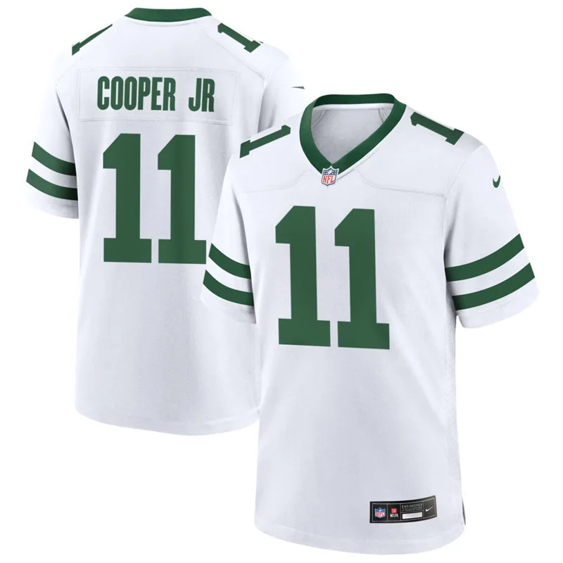 Men's New York Jets #11 Omar Cooper Jr. Nike White Vapor Legacy F.U.S.E. Limited Jersey