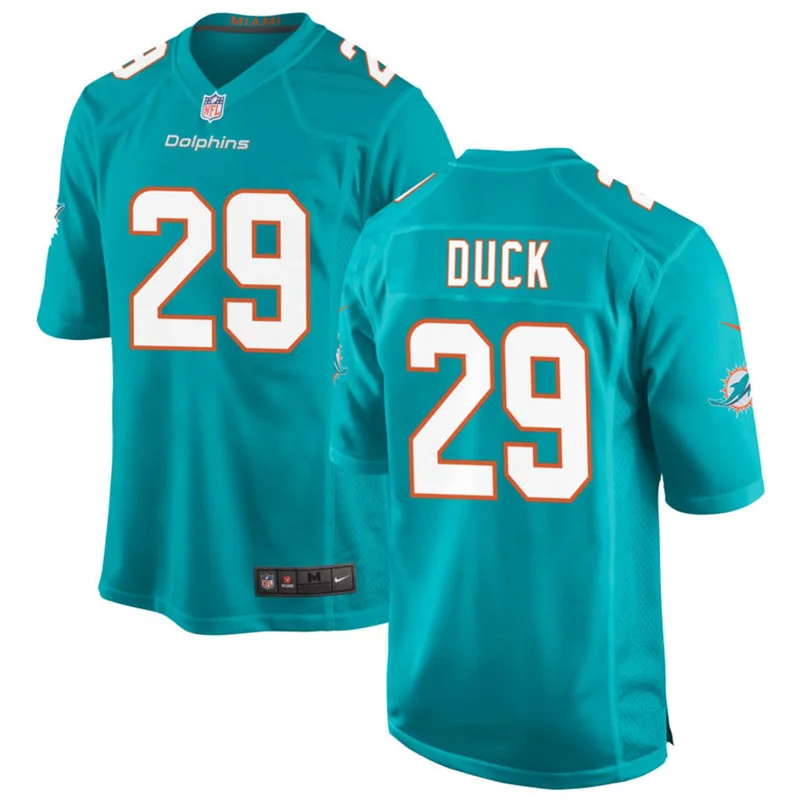 Mens Miami Dolphins #29 Storm Duck Nike Aqua F.U.S.E. Vapor Limited Jersey