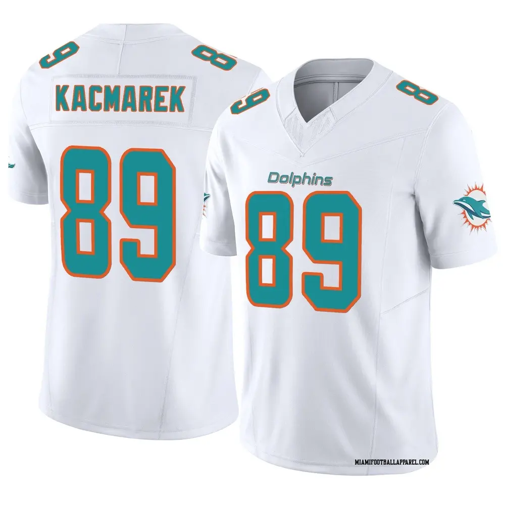 Mens Miami Dolphins #89 Will Kacmarek Nike Home White F.U.S.E. Vapor Limited Jersey