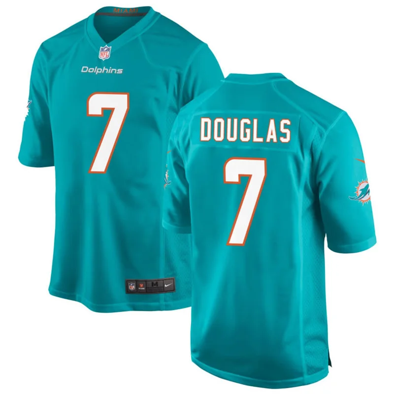 Mens Miami Dolphins #7 Caleb Douglas Nike Aqua F.U.S.E. Vapor Limited Jersey