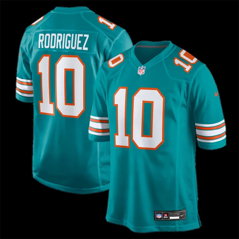 Mens Miami Dolphins #10 Jacob Rodriguez Nike Aqua Alternate F.U.S.E. Vapor Limited Jersey