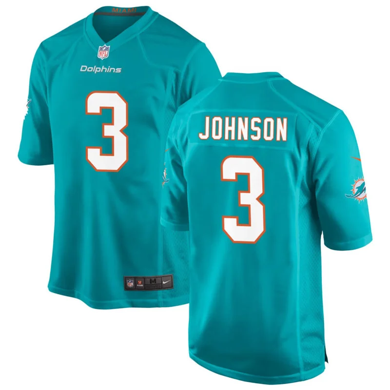 Mens Miami Dolphins #3 Chris Johnson Nike Aqua F.U.S.E. Vapor Limited Jersey