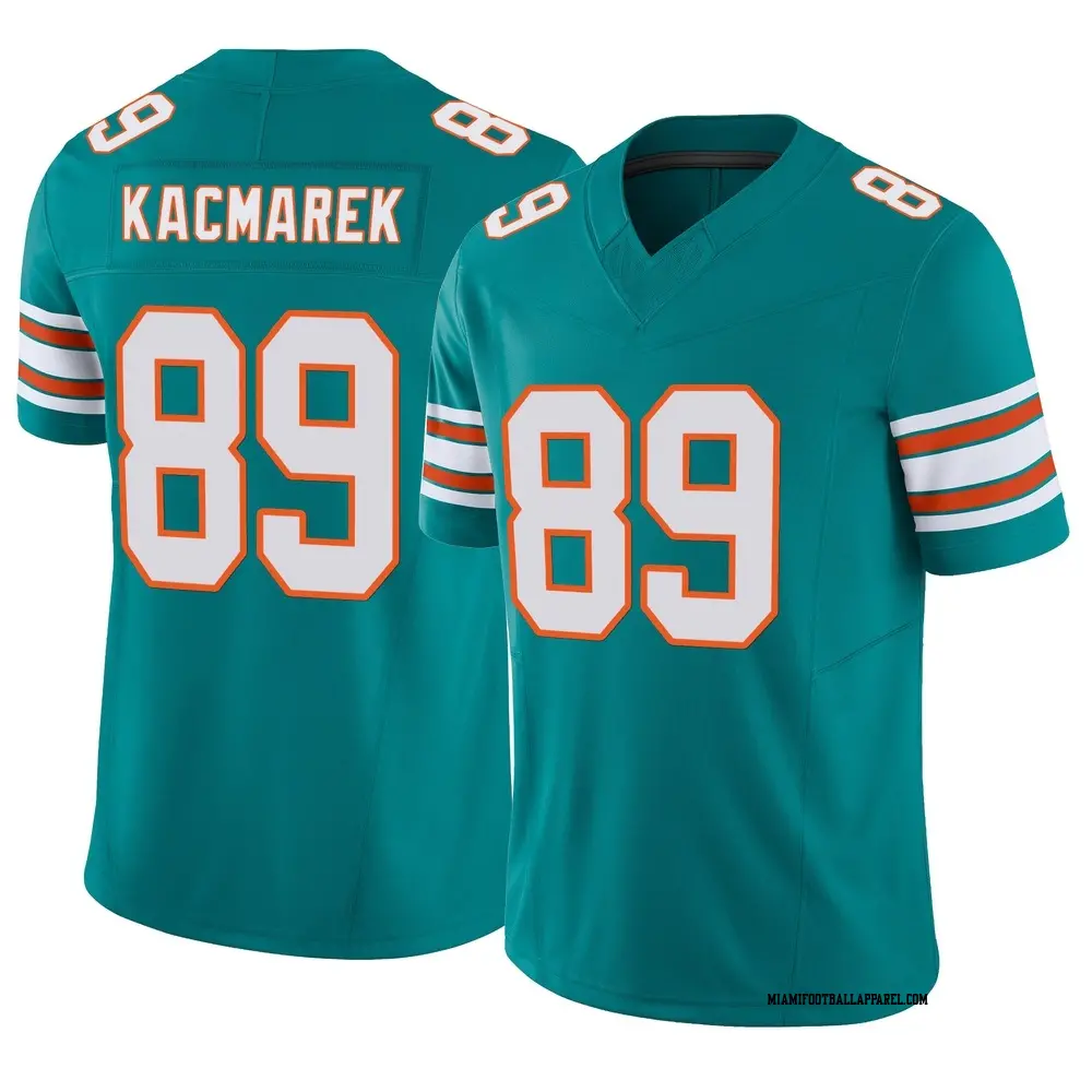 Mens Miami Dolphins #89 Will Kacmarek Nike Aqua Alternate F.U.S.E. Vapor Limited Jersey