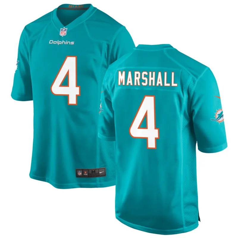 Mens Miami Dolphins #4 Jason Marshall Jr. Nike Aqua F.U.S.E. Vapor Limited Jersey