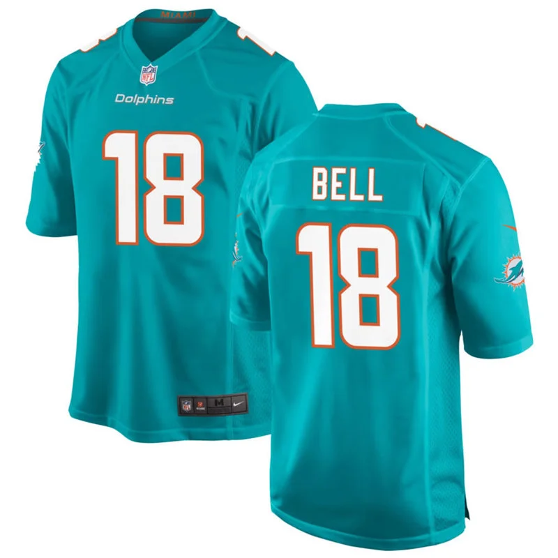 Mens Miami Dolphins #18 Chris Bell Nike Aqua F.U.S.E. Vapor Limited Jersey