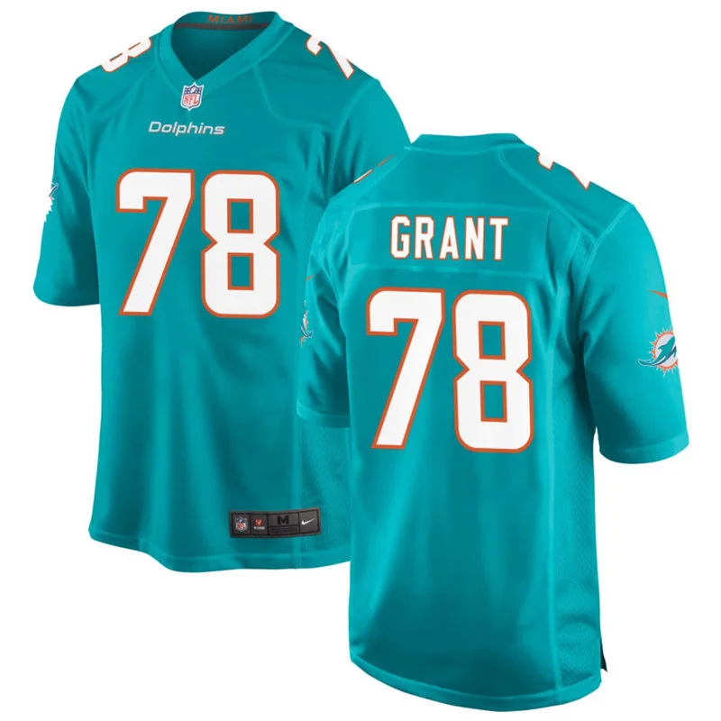 Mens Miami Dolphins #78 Kenneth Grant Nike Aqua F.U.S.E. Vapor Limited Jersey