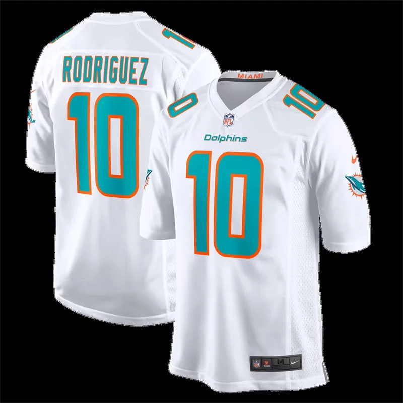 Mens Miami Dolphins #10 Jacob Rodriguez Nike Home White F.U.S.E. Vapor Limited Jersey