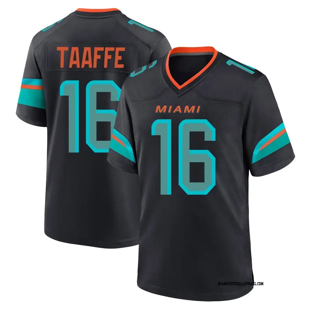 Mens Miami Dolphins #16 Michael Taaffe Pitch Blue Rivalries Collection Limited Jersey