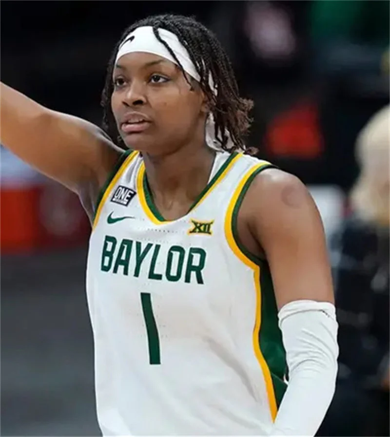 Baylor Bears #1 NaLyssa Smith 2020-2021 White Basketball Game Worn Jersey