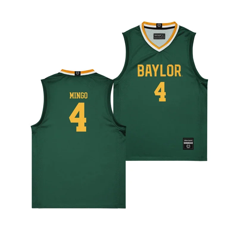 Baylor Bears #4 Kayden Mingo 2026 Green Basketball Game Jersey