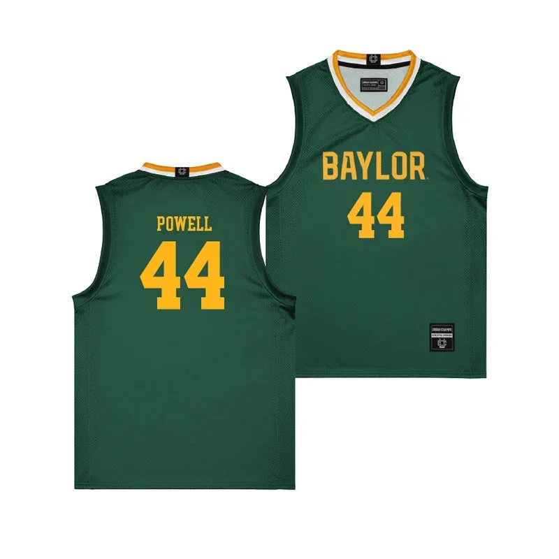 Baylor Bears #44 Caden Powell 2026 Green Basketball Game Jersey