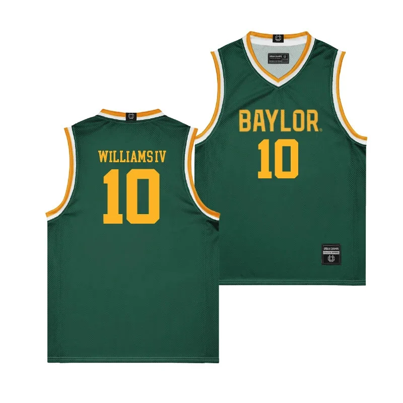 Baylor Bears #10 Isaac Williams IV 2026 Green Basketball Game Jersey