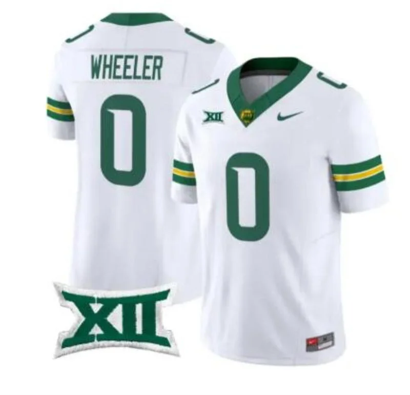 Baylor Bears #0 Hosea Wheeler 2026 White Football GameJersey