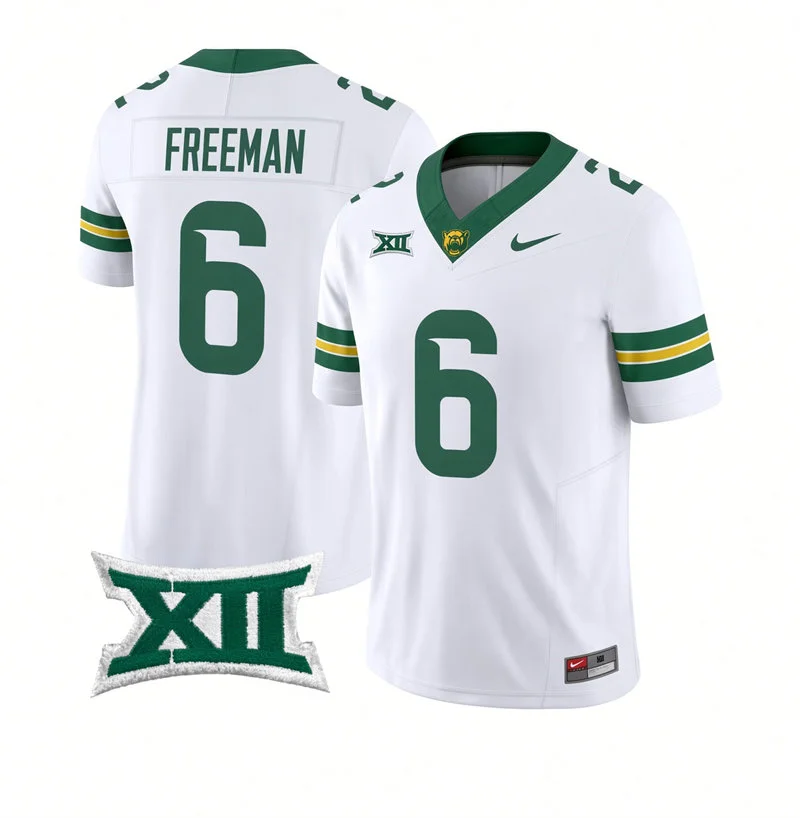 Baylor Bears #6 Gavin Freeman 2026 White Football Game Jersey