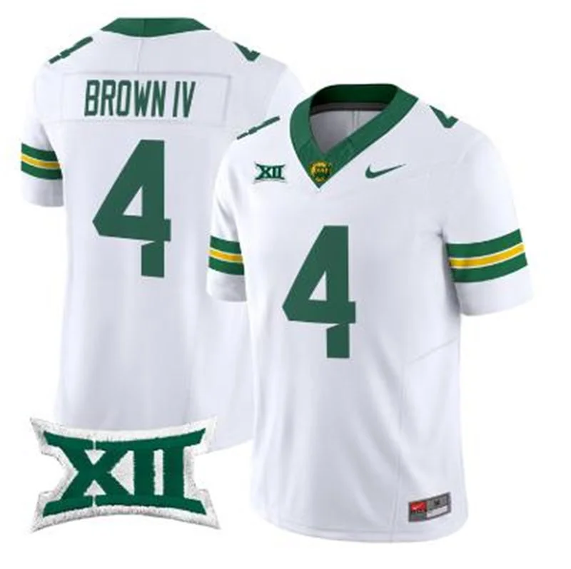 Baylor Bears #4 Louis Brown IV 2026 White Football Game Jersey