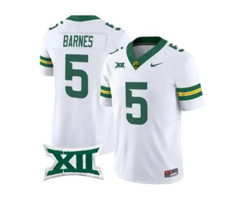 Baylor Bears #5 Travion Barnes 2026 White Football Game Jersey