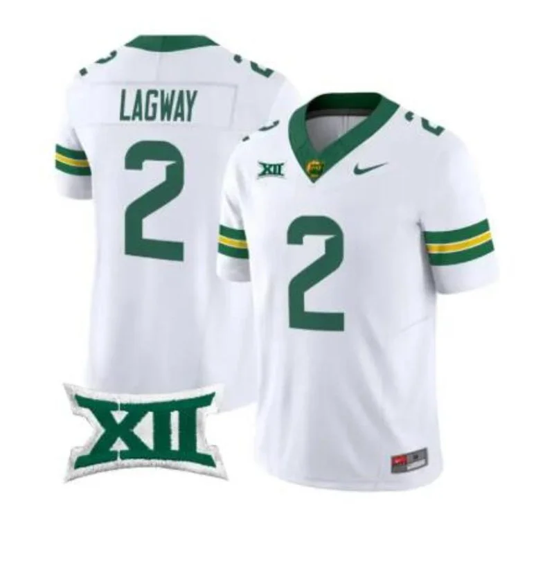 Baylor Bears #2 DJ Lagway 2026 White Football Game Jersey