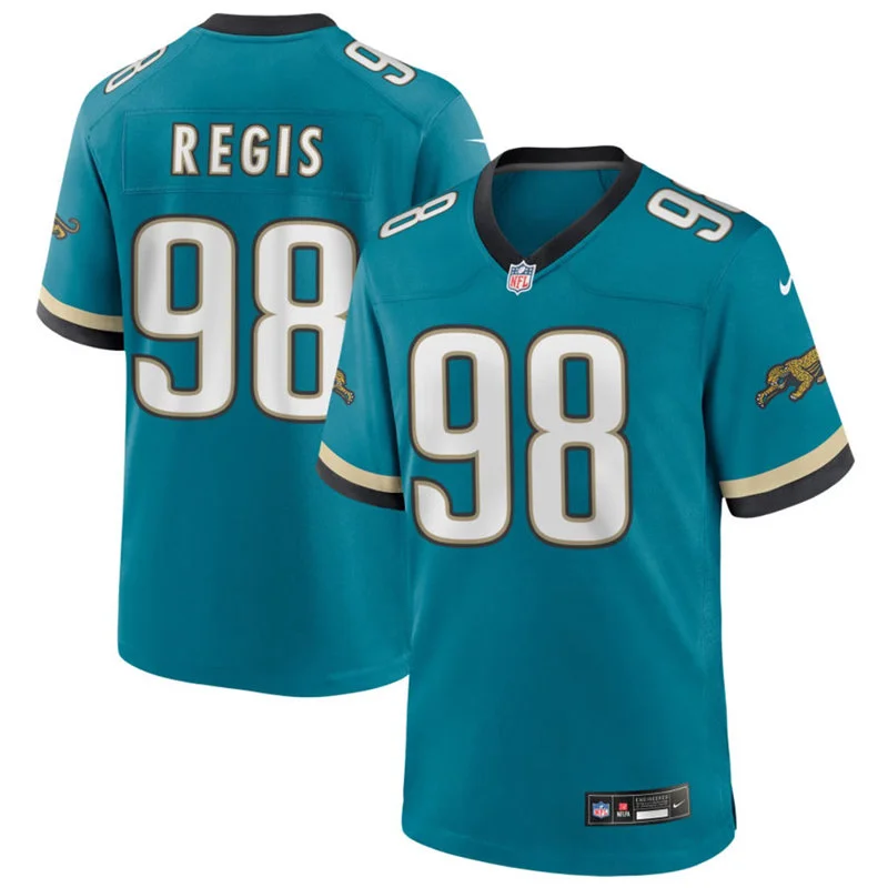 Mens Jacksonville Jaguars #98 Albert Regis Nike Teal Throwback Vapor F.U.S.E. Limited Jersey