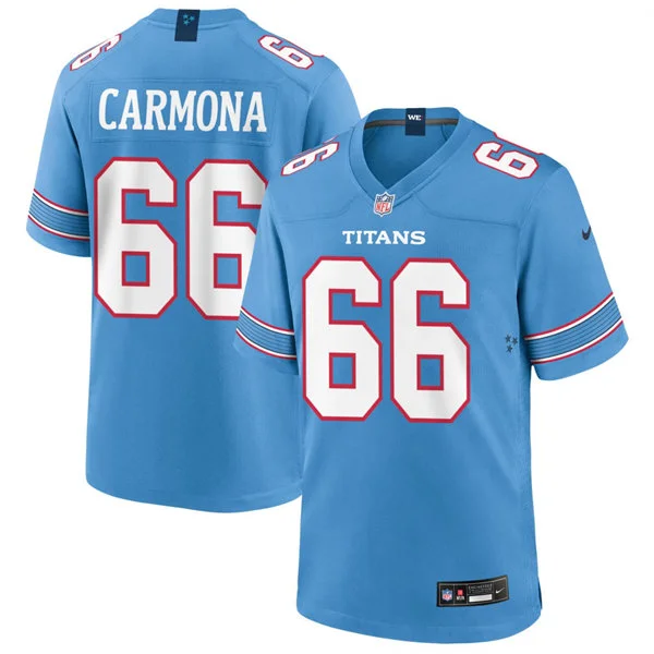 Mens Tennessee Titans #66 Fernando Carmona Nike 2026 Light Blue Vapor F.U.S.E. Limited Jersey